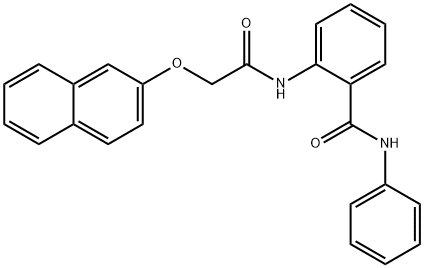 2-{[(2-naphthyloxy)acetyl]amino}-N-phenylbenzamide Struktur