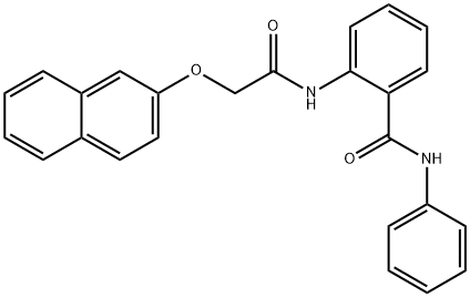 2-{[(2-naphthyloxy)acetyl]amino}-N-phenylbenzamide Structure