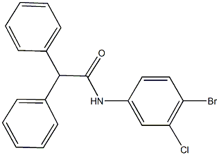 N-(4-bromo-3-chlorophenyl)-2,2-diphenylacetamide,315670-57-6,结构式