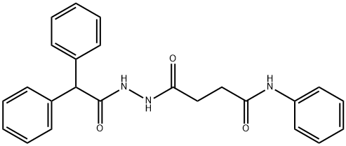 4-[2-(diphenylacetyl)hydrazino]-4-oxo-N-phenylbutanamide,315670-63-4,结构式