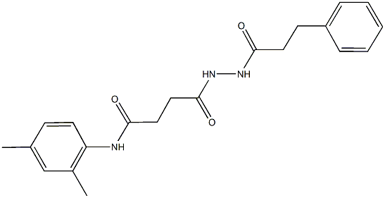 N-(2,4-dimethylphenyl)-4-oxo-4-[2-(3-phenylpropanoyl)hydrazino]butanamide Structure