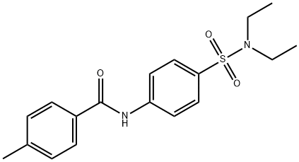 N-{4-[(diethylamino)sulfonyl]phenyl}-4-methylbenzamide Struktur