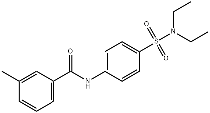 N-{4-[(diethylamino)sulfonyl]phenyl}-3-methylbenzamide Struktur
