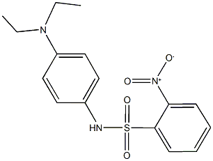 N-[4-(diethylamino)phenyl]-2-nitrobenzenesulfonamide 结构式