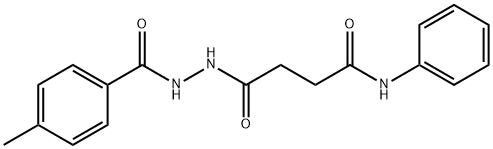 4-[2-(4-methylbenzoyl)hydrazino]-4-oxo-N-phenylbutanamide|