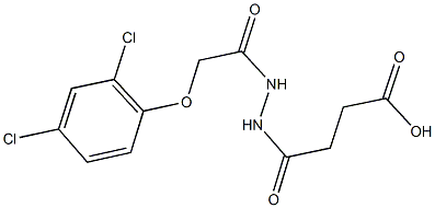 4-{2-[(2,4-dichlorophenoxy)acetyl]hydrazino}-4-oxobutanoic acid Structure