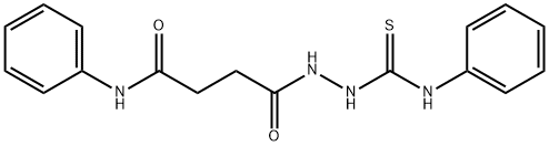 4-[2-(anilinocarbothioyl)hydrazino]-4-oxo-N-phenylbutanamide,315672-21-0,结构式