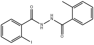 2-iodo-N'-(2-methylbenzoyl)benzohydrazide Struktur