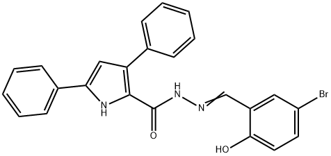 315672-87-8 N'-(5-bromo-2-hydroxybenzylidene)-3,5-diphenyl-1H-pyrrole-2-carbohydrazide