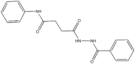 4-(2-benzoylhydrazino)-4-oxo-N-phenylbutanamide Struktur