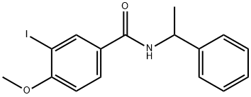 3-iodo-4-methoxy-N-(1-phenylethyl)benzamide Struktur