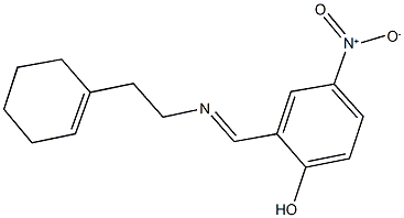 2-({[2-(1-cyclohexen-1-yl)ethyl]imino}methyl)-4-nitrophenol,315675-39-9,结构式