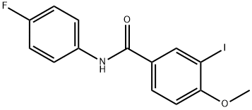 N-(4-fluorophenyl)-3-iodo-4-methoxybenzamide Struktur