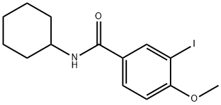 N-cyclohexyl-3-iodo-4-methoxybenzamide Struktur