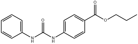 propyl 4-[(anilinocarbonyl)amino]benzoate 结构式