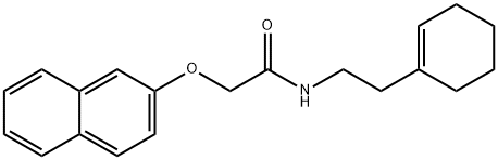 N-(2-cyclohex-1-en-1-ylethyl)-2-(2-naphthyloxy)acetamide,315676-25-6,结构式