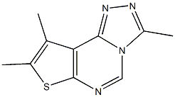 3,8,9-trimethylthieno[3,2-e][1,2,4]triazolo[4,3-c]pyrimidine 结构式
