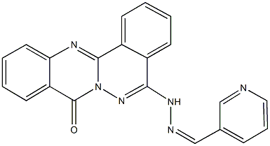 nicotinaldehyde (8-oxo-8H-phthalazino[1,2-b]quinazolin-5-yl)hydrazone Struktur