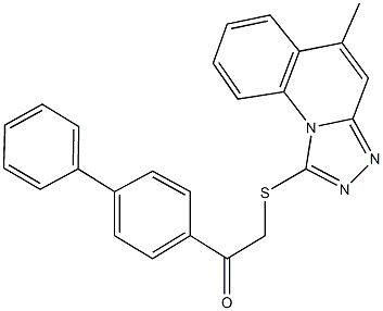 1-[1,1'-biphenyl]-4-yl-2-[(5-methyl[1,2,4]triazolo[4,3-a]quinolin-1-yl)sulfanyl]ethanone|