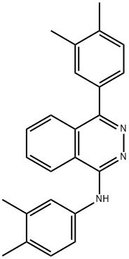 N-(3,4-dimethylphenyl)-N-[4-(3,4-dimethylphenyl)phthalazin-1-yl]amine 结构式