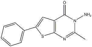3-amino-2-methyl-6-phenylthieno[2,3-d]pyrimidin-4(3H)-one Structure