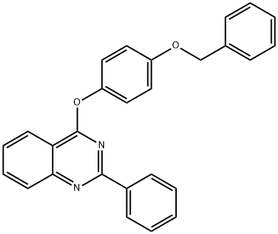 4-[4-(benzyloxy)phenoxy]-2-phenylquinazoline,315685-10-0,结构式
