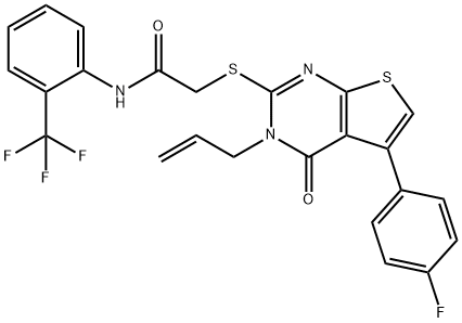 315693-08-4 2-{[3-allyl-5-(4-fluorophenyl)-4-oxo-3,4-dihydrothieno[2,3-d]pyrimidin-2-yl]sulfanyl}-N-[2-(trifluoromethyl)phenyl]acetamide