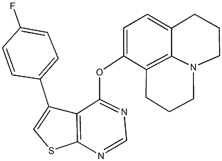 315693-37-9 8-{[5-(4-fluorophenyl)thieno[2,3-d]pyrimidin-4-yl]oxy}-2,3,6,7-tetrahydro-1H,5H-pyrido[3,2,1-ij]quinoline