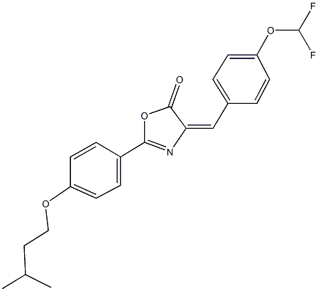 315693-62-0 4-[4-(difluoromethoxy)benzylidene]-2-[4-(isopentyloxy)phenyl]-1,3-oxazol-5(4H)-one