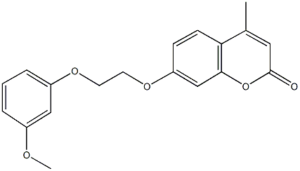 315694-02-1 7-[2-(3-methoxyphenoxy)ethoxy]-4-methyl-2H-chromen-2-one