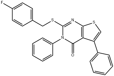 315707-72-3 2-[(4-fluorobenzyl)sulfanyl]-3,5-diphenylthieno[2,3-d]pyrimidin-4(3H)-one