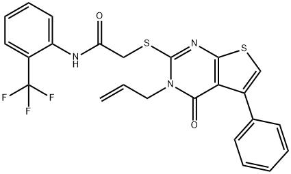 315710-62-4 2-[(3-allyl-4-oxo-5-phenyl-3,4-dihydrothieno[2,3-d]pyrimidin-2-yl)sulfanyl]-N-[2-(trifluoromethyl)phenyl]acetamide
