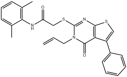 315711-29-6 2-[(3-allyl-4-oxo-5-phenyl-3,4-dihydrothieno[2,3-d]pyrimidin-2-yl)sulfanyl]-N-(2,6-dimethylphenyl)acetamide