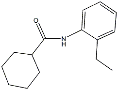 N-(2-ethylphenyl)cyclohexanecarboxamide Structure