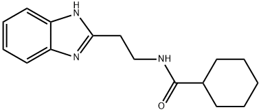 N-[2-(1H-benzimidazol-2-yl)ethyl]cyclohexanecarboxamide Struktur