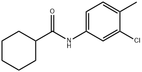 N-(3-chloro-4-methylphenyl)cyclohexanecarboxamide 化学構造式