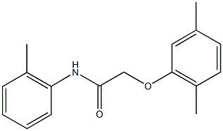 2-(2,5-dimethylphenoxy)-N-(2-methylphenyl)acetamide 结构式