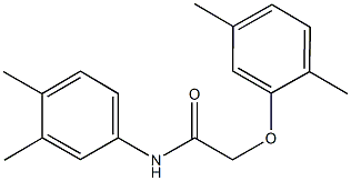 2-(2,5-dimethylphenoxy)-N-(3,4-dimethylphenyl)acetamide 结构式