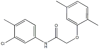 315713-33-8 N-(3-chloro-4-methylphenyl)-2-(2,5-dimethylphenoxy)acetamide