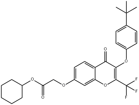 316126-62-2 cyclohexyl {[3-(4-tert-butylphenoxy)-4-oxo-2-(trifluoromethyl)-4H-chromen-7-yl]oxy}acetate