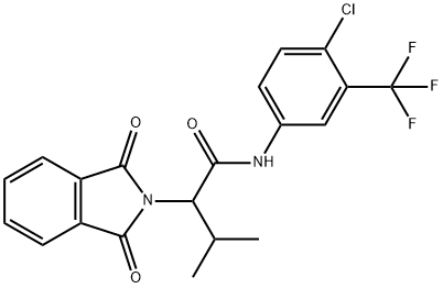 316128-37-7 N-[4-chloro-3-(trifluoromethyl)phenyl]-2-(1,3-dioxo-1,3-dihydro-2H-isoindol-2-yl)-3-methylbutanamide