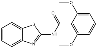 N-(1,3-benzothiazol-2-yl)-2,6-dimethoxybenzamide Structure