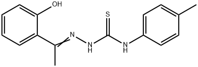 1-(2-hydroxyphenyl)ethanone N-(4-methylphenyl)thiosemicarbazone 化学構造式