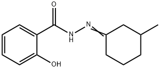2-hydroxy-N'-(3-methylcyclohexylidene)benzohydrazide 结构式