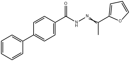 N'-[1-(2-furyl)ethylidene][1,1'-biphenyl]-4-carbohydrazide Structure