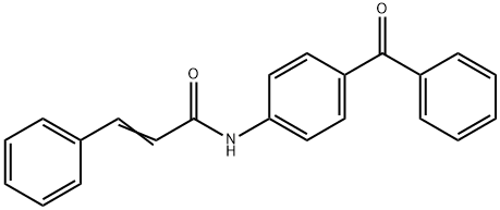 N-(4-benzoylphenyl)-3-phenylacrylamide 化学構造式