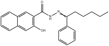 3-hydroxy-N'-(1-phenylhexylidene)-2-naphthohydrazide|