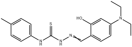 4-(diethylamino)-2-hydroxybenzaldehyde N-(4-methylphenyl)thiosemicarbazone,316137-68-5,结构式