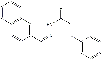 N'-[1-(2-naphthyl)ethylidene]-3-phenylpropanohydrazide Structure