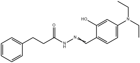 N'-[4-(diethylamino)-2-hydroxybenzylidene]-3-phenylpropanohydrazide Structure